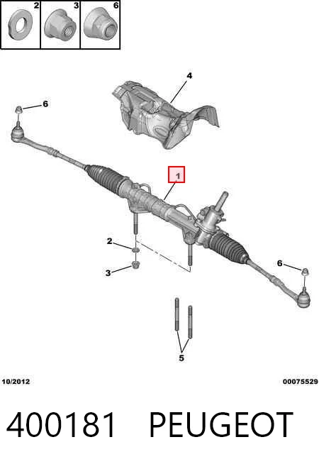 400181 Peugeot/Citroen Управление рулевое в сборе