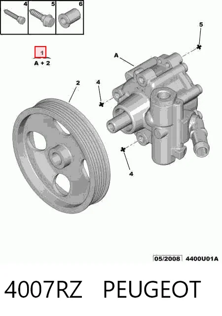 4007RZ Peugeot/Citroen ГУР руля