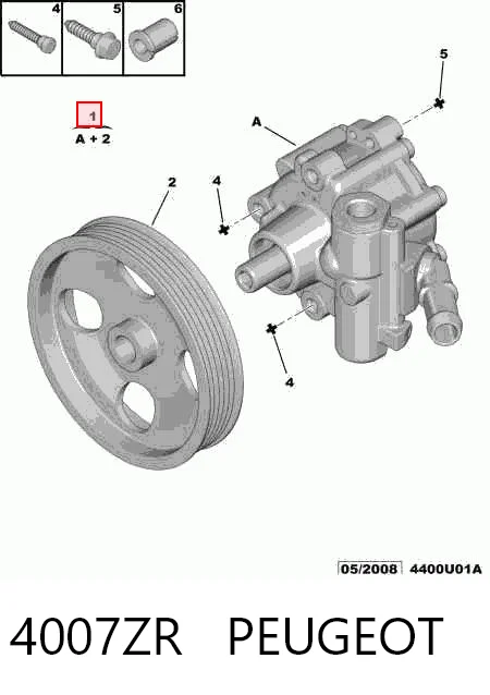 4007ZR Peugeot/Citroen ГУР руля