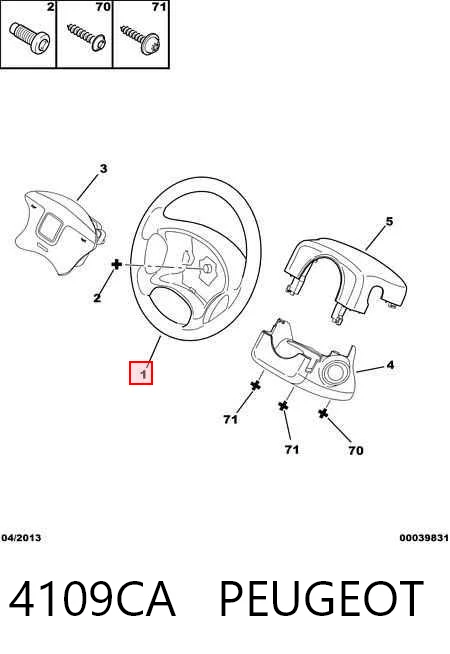 Колесо рулевое на Citroen Berlingo  M