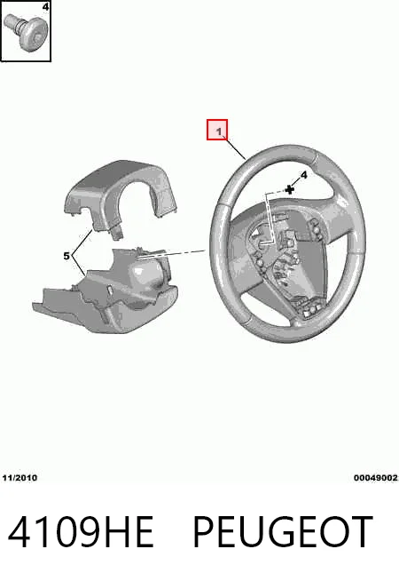 Рулевое колесо Citroen C3 1 FC