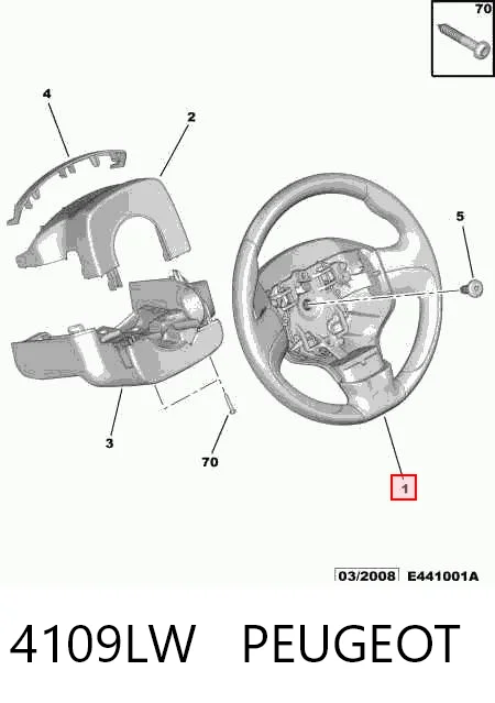 Колесо рулевое на Citroen C3 Picasso SH