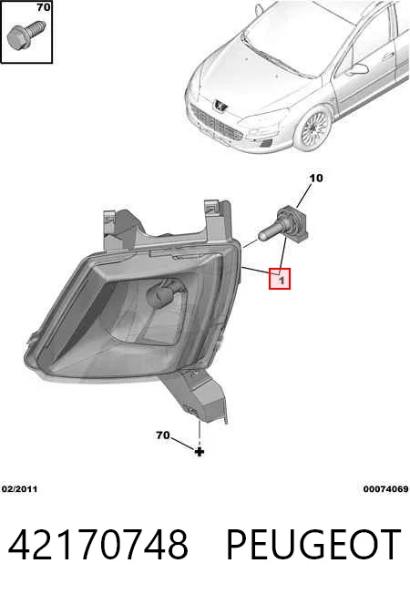 Купить 574829E Polcar Противотуманка левая