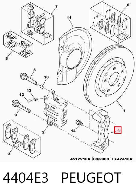 Скоба суппорта MR307282 Chrysler