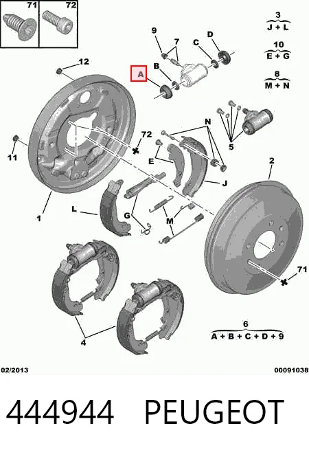 Ремкомплект тормозного цилиндра заднего Fiat/Alfa/Lancia 9937773 цена, от 3.02 USD