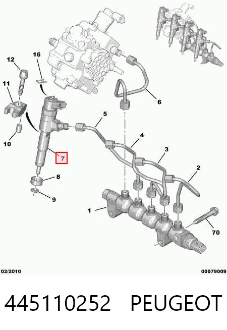  Топливные форсунки Citroen Nemo 
