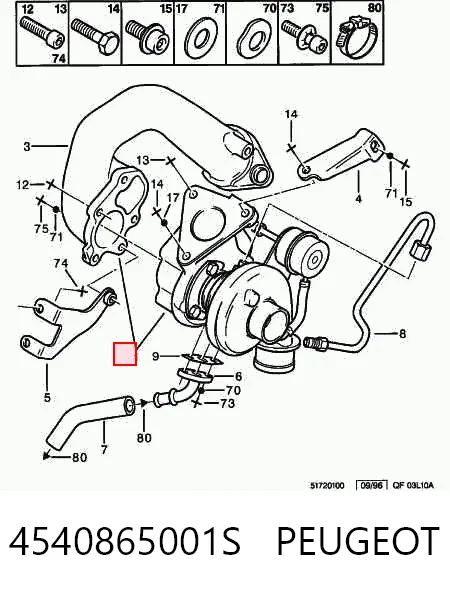 4540865001S Peugeot/Citroen Турбонаддув