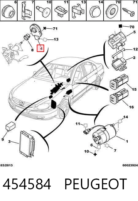 Датчик угла поворота руля на Peugeot 406  8E, F