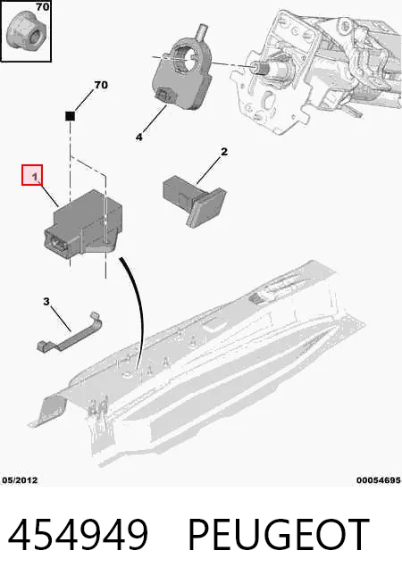 454949 Peugeot/Citroen Модуль управления ESP