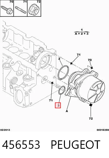 456553 Peugeot/Citroen Механический вакуумный насос
