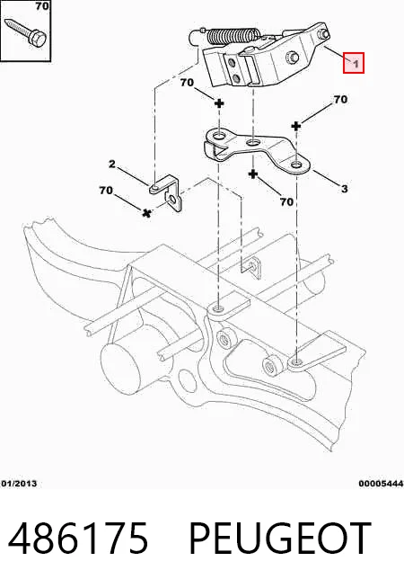 486175 Peugeot/Citroen Регулятор тормозного момента гидравлических систем