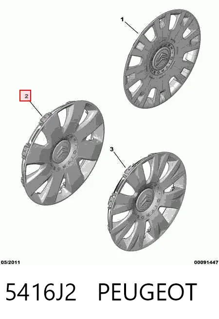 Колпаки на диски на Citroen C4 I LC