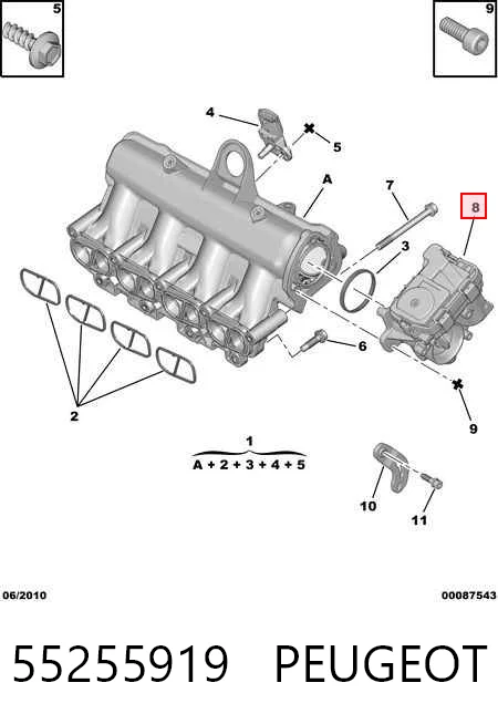  Дроссельная заслонка Fiat Tipo 