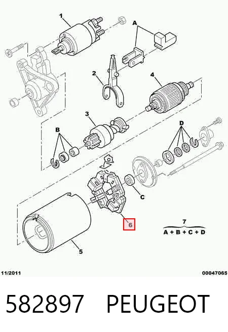 Купить BSX166 Cargo Щеткодержатель стартера