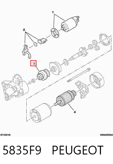 Бендикс стартера Magneti Marelli 940113020498