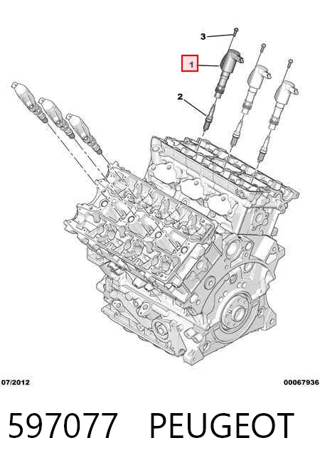 597077 Peugeot/Citroen Катушка зажигания