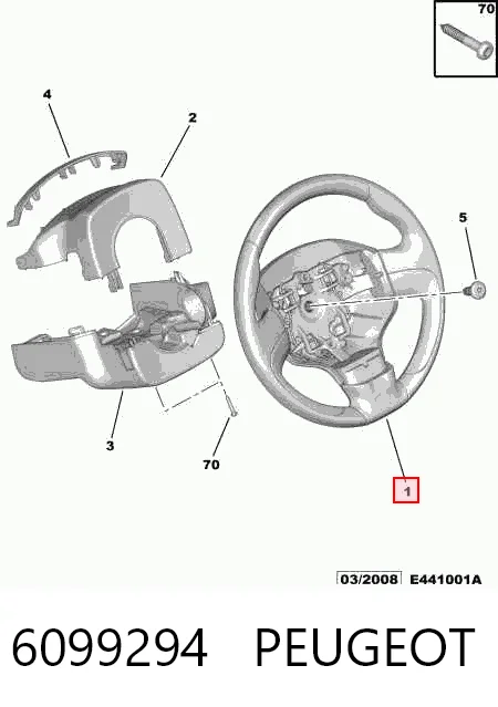 Руль Citroen C3 Picasso минивэн (SH) (2009 - 2026) цена, от 65.12 USD