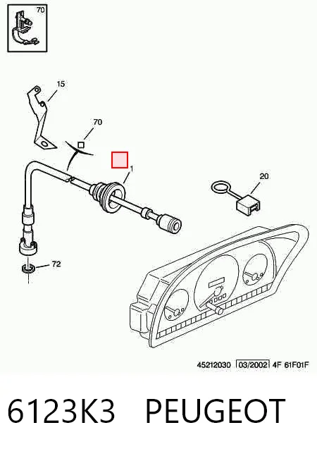 Тросик спидометра на Citroen Jumper  230L