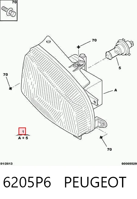 Купить FP0550R2T TYC Фара основная правая