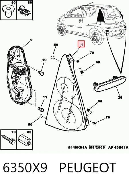Купить FP5417F3T TYC Левый стоп