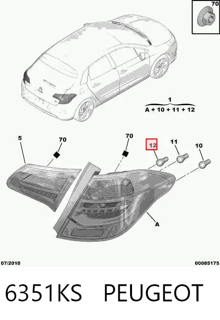 Фонарь задний правый внешний 233888T Polcar