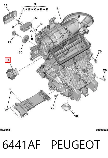 6441AF Peugeot/Citroen Реле печки