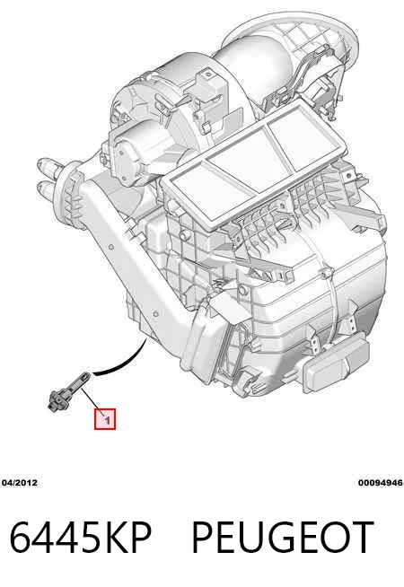 6445KP Peugeot/Citroen Датчик температуры испарителя
