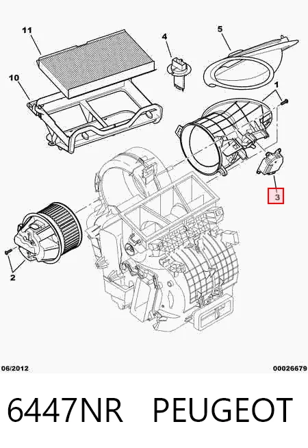 Мотор заслонки печки Citroen C3 I хэтчбек (FC) (2002 - 2009) цена, от 48.82 USD