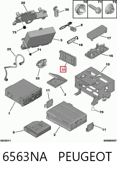 6563NA Peugeot/Citroen