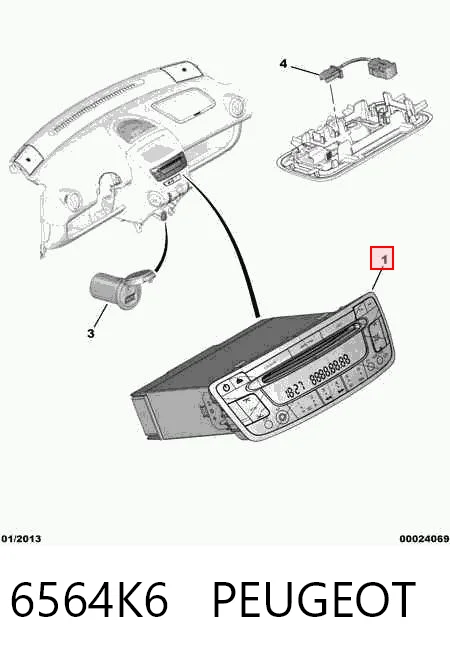 Радиоприемник на Citroen C1 I PM, PN
