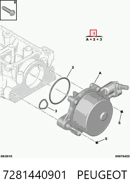 Купить 7281440901 Ford Вакуумный насос
