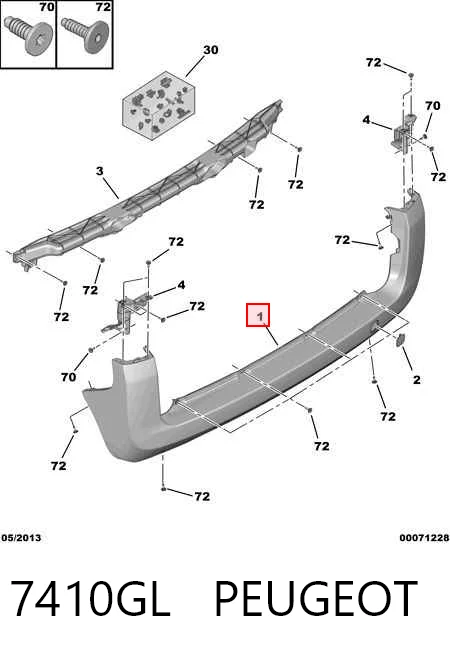 Задний бампер FIA07FI005T Eurobump