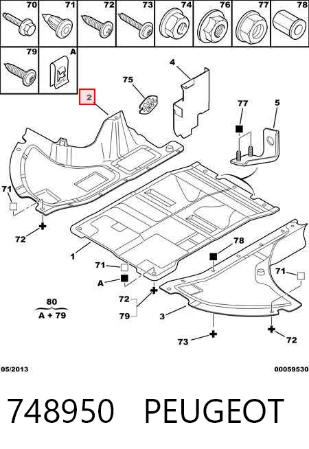 Защита двигателя правая Magneti Marelli CVR98124 цена, от 23.83 USD