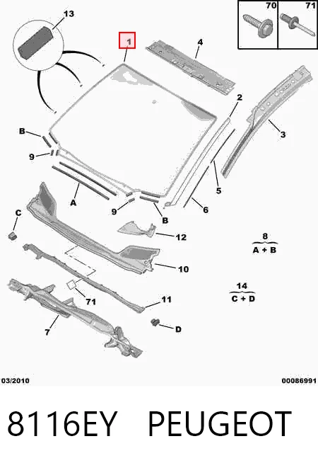 Стекло лобовое Pilkington AB58607A цена, от 118.83 USD