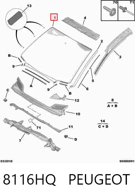 Купить AB58607A Pilkington Ветровое стекло
