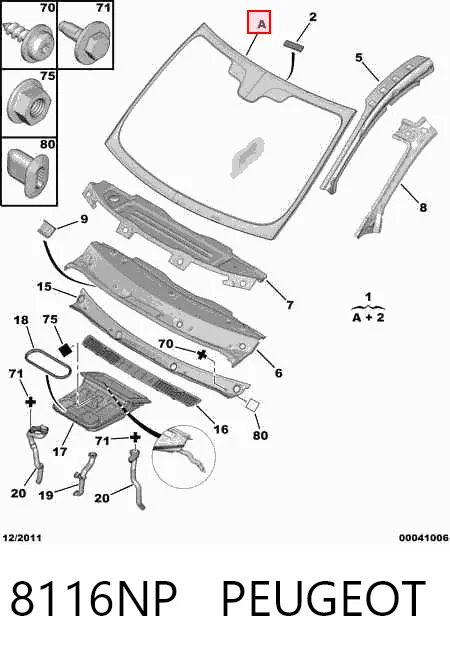 2736AGSMVZ1P Glaspo Автостекло