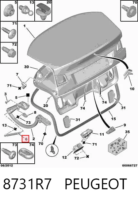 Амортизатор багажника GS0679 Magneti Marelli