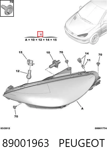 Купить FP5507R1T TYC Фара левая передняя