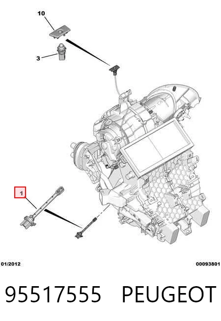 Датчик температуры воздуха в салоне Peugeot 207 хэтчбек (WA, WC) (2006 - 2015) цена, от 39.25 USD