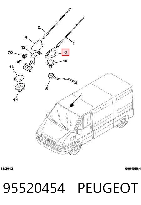  Антенна Peugeot Boxer 3