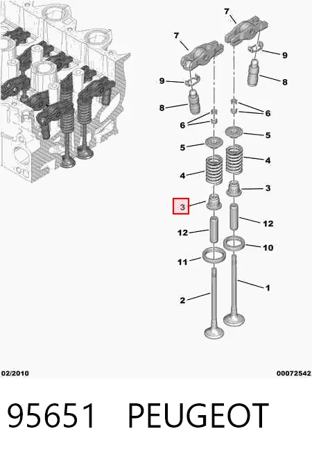 Купить Сальники клапанов Мазда 3  BK12