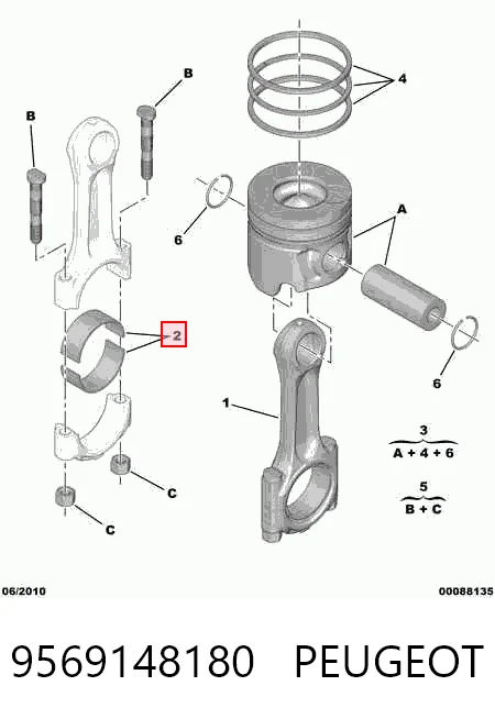 Купить 431106004 SM Комплект шатунных вкладышей