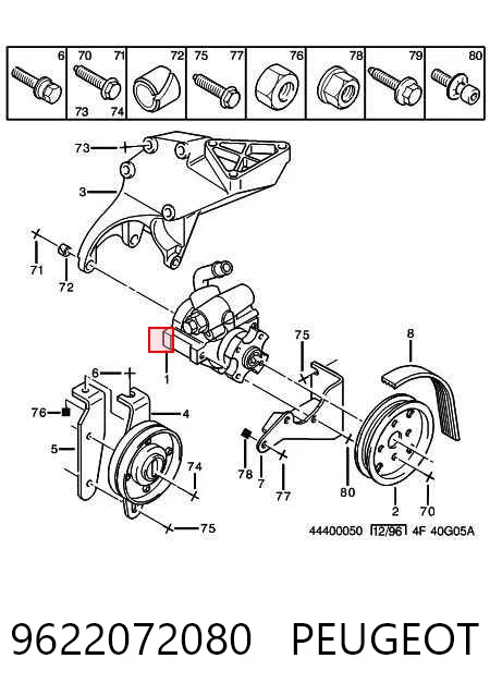 9622072080 Peugeot/Citroen ГУР руля