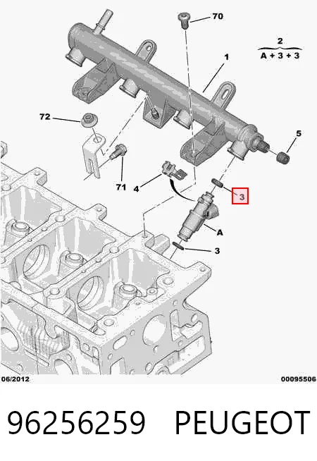Форсунка инжектора Peugeot 306 хэтчбек (7A) (1993 - 2001) цена, от 40.91 USD