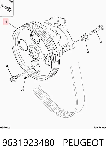 9631923480 Peugeot/Citroen ГУР руля