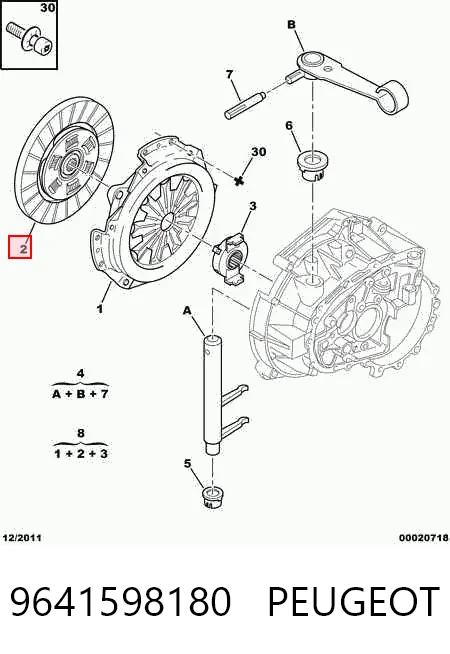  Диск сцепления Citroen C3 2