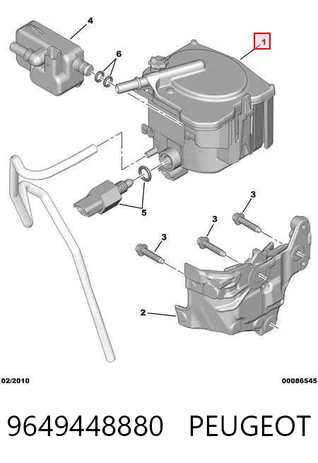 9649448880 Peugeot/Citroen Фильтр топлива