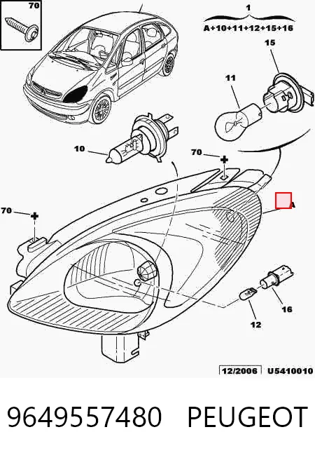 Фара левая Chrysler 620837 цена, от 73.46 USD