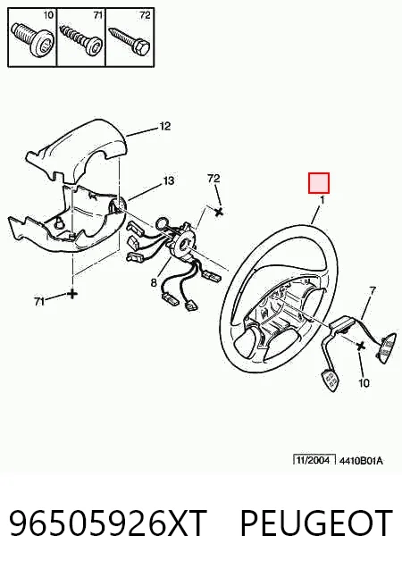 Колесо рулевое на Peugeot Partner I 5F