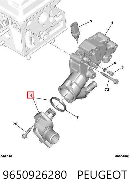 9650926280 Peugeot/Citroen Авто термостат